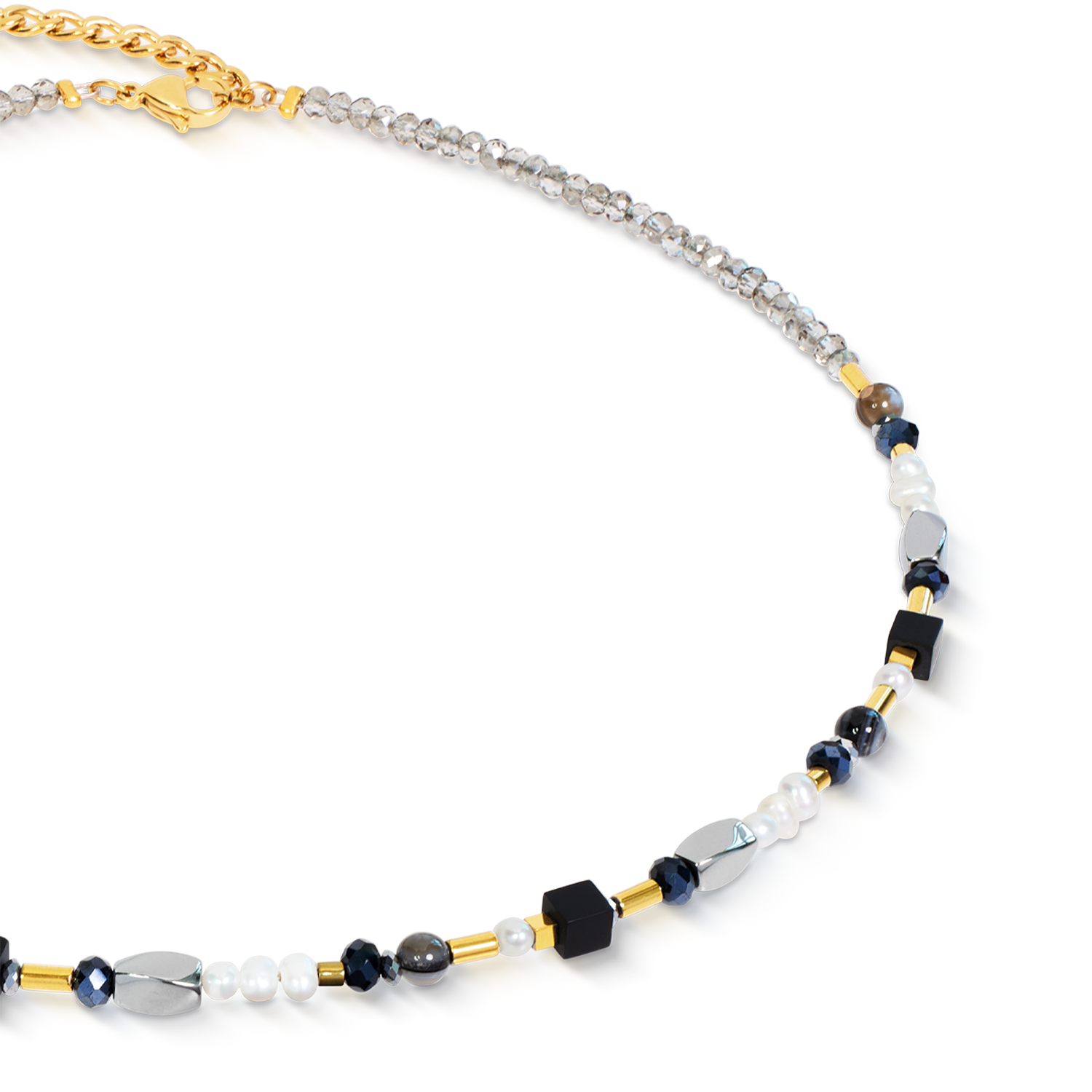 coeur-de-lion-mosaic-night-halskette-gold-schwarz-42cm image 2
