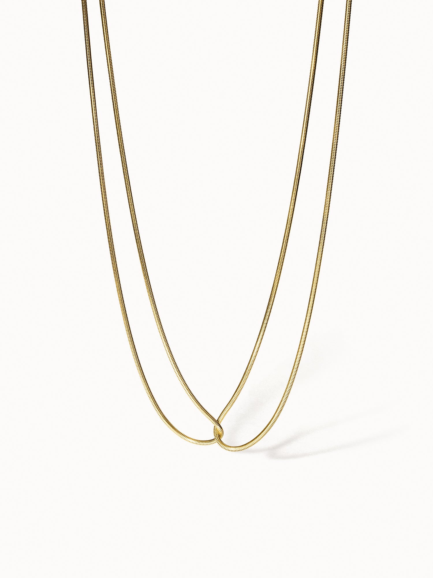 purelei-kindness-kette-doppelte-schlangenkette-mit-knoten-40-45-cm image 1