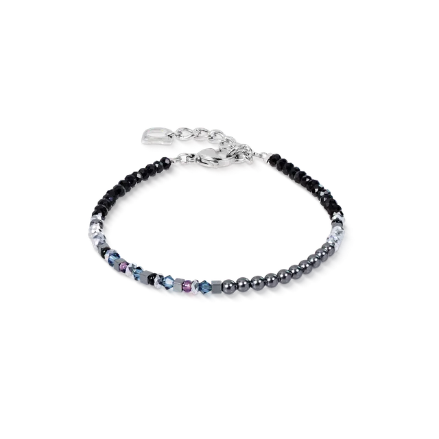 coeur-de-lion-fusion-offset-graphic-armband-grau-schwarz-3-mm image 1