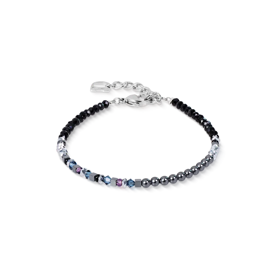 coeur-de-lion-fusion-offset-graphic-armband-grau-schwarz-3-mm image 1