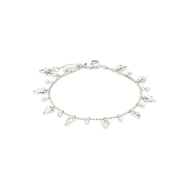 pilgrim-jules-armband-versilbert-mit-preciosa-kristallen-und-herzen image 1
