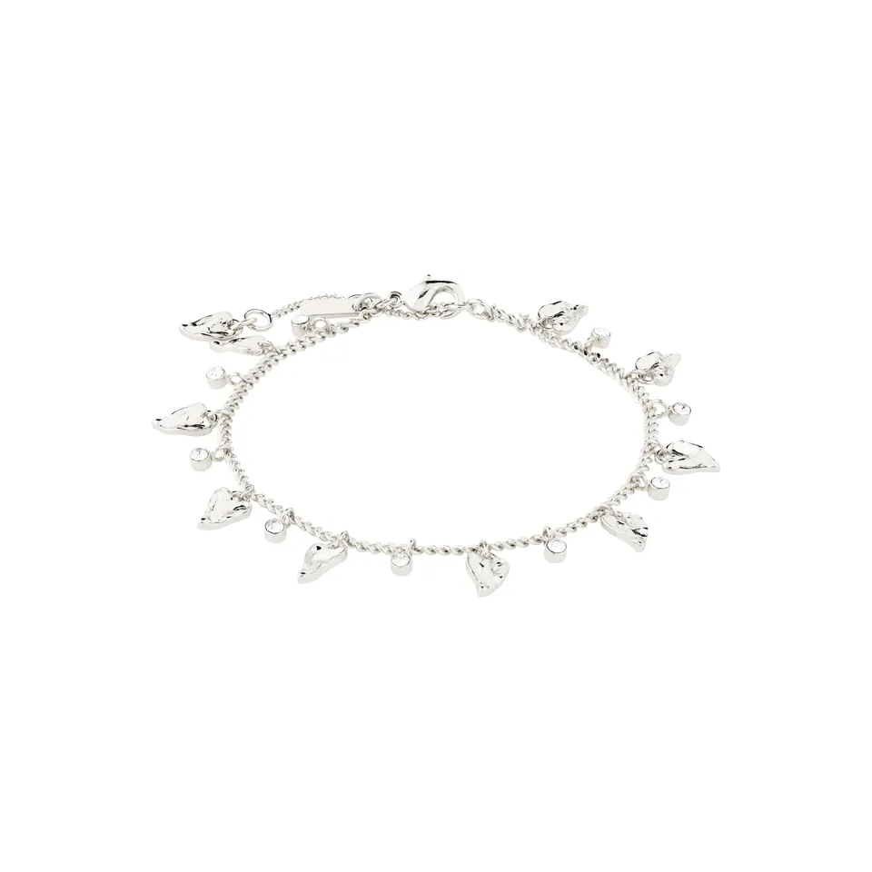 pilgrim-jules-armband-versilbert-mit-preciosa-kristallen-und-herzen image 1