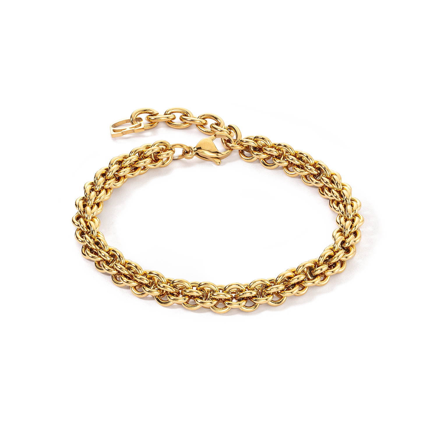 coeur-de-lion-essentials-armband-mesh-chain-gold-edelstahl image 1