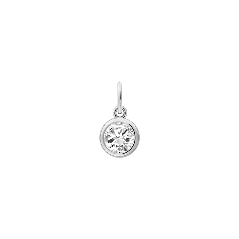 xenox-zarge-charm-925-sterlingsilber-rhodiniert-mit-zirkonia image 1