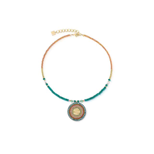 coeur-de-lion-amulett-modern-future-halskette-gold-multicolor-boho-edelstein-kri image 1