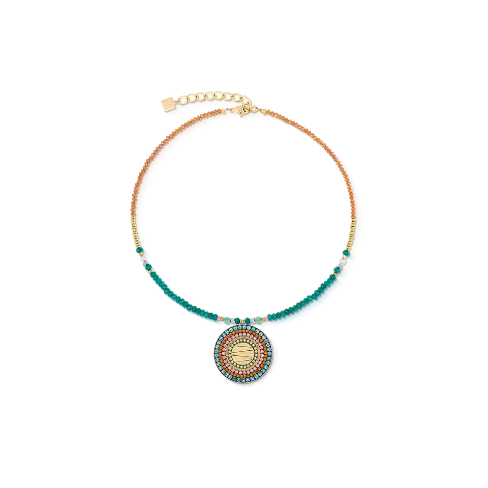 coeur-de-lion-amulett-modern-future-halskette-gold-multicolor-boho-edelstein-kri image 1