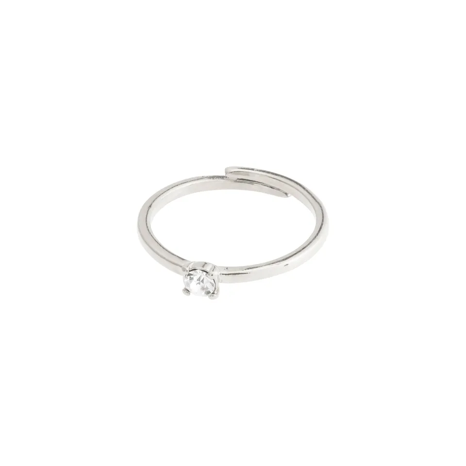 pilgrim-lulu-kristall-stapelring-versilbert-mit-preciosa-stein image 1