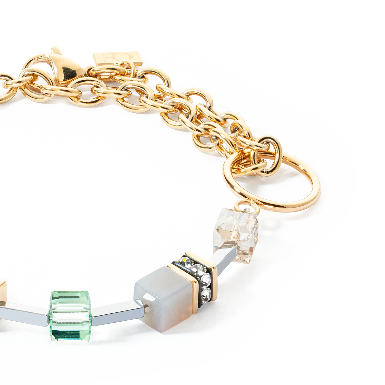 coeur-de-lion-geocube-iconic-boho-armband-gold-multicolor image 2