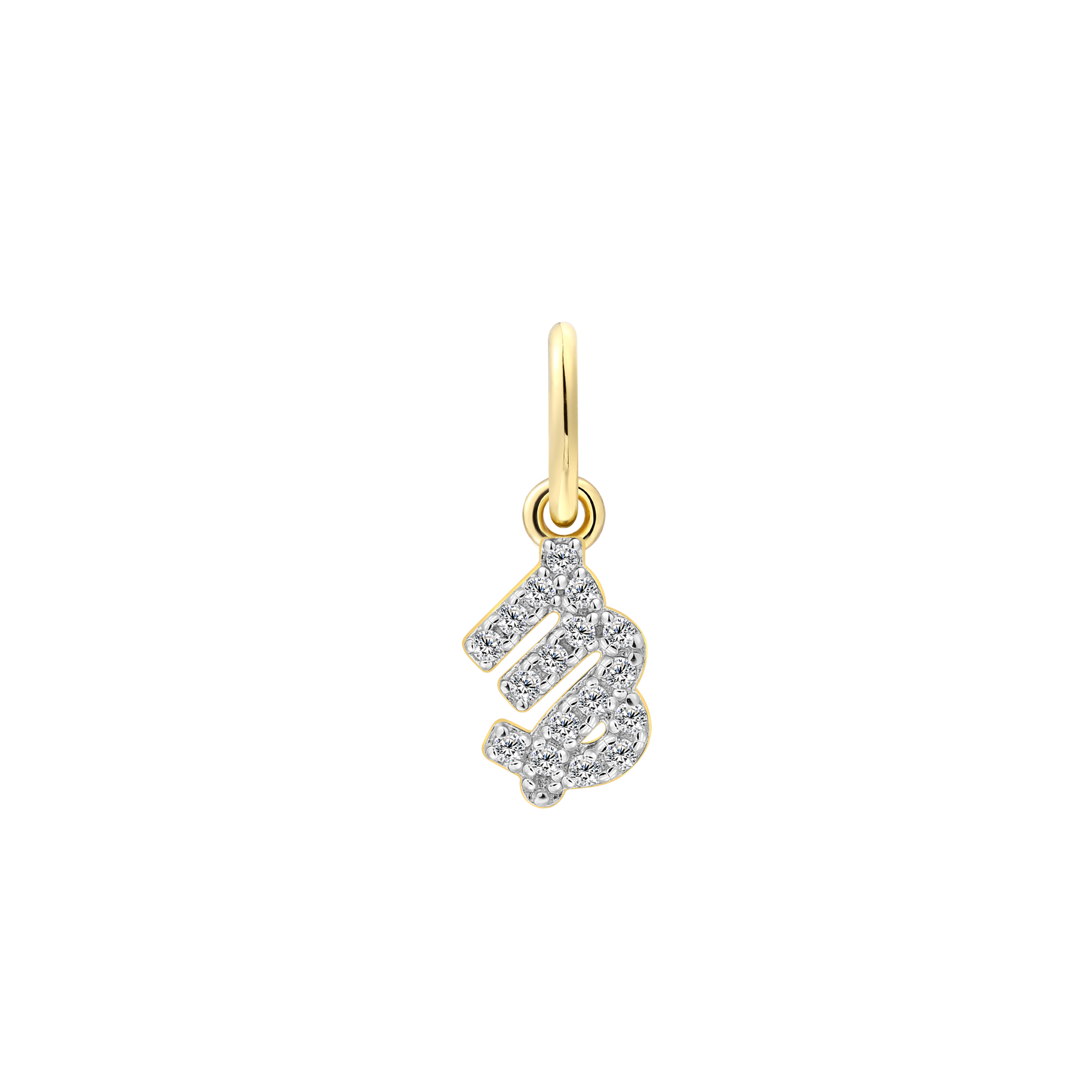 xenox-jungfrau-charm-925-sterlingsilber-18k-vergoldung-mit-zirkonia image 1