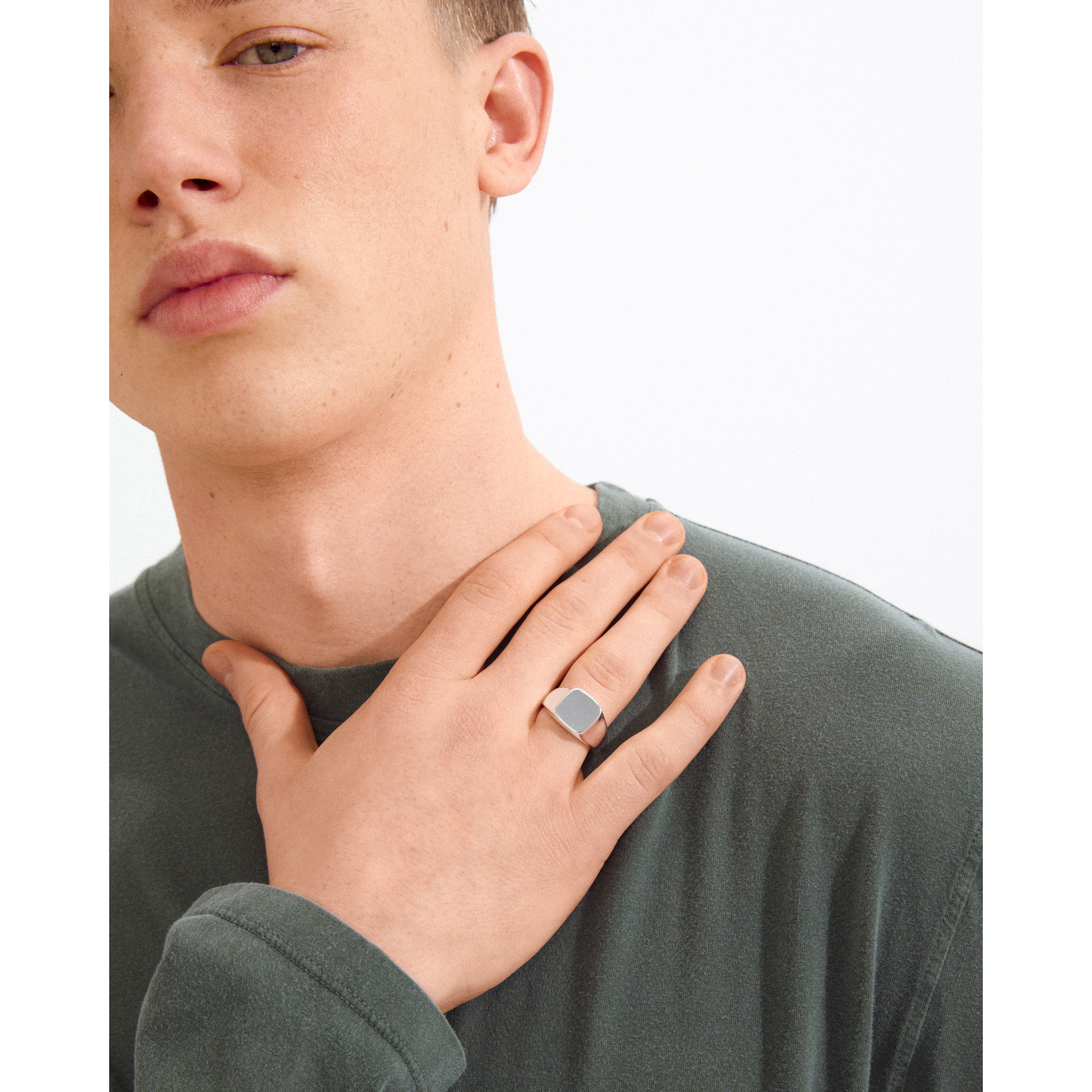 pilgrim-oriem-ring-versilbert-verstellbarer-siegelring-62-66 image 4