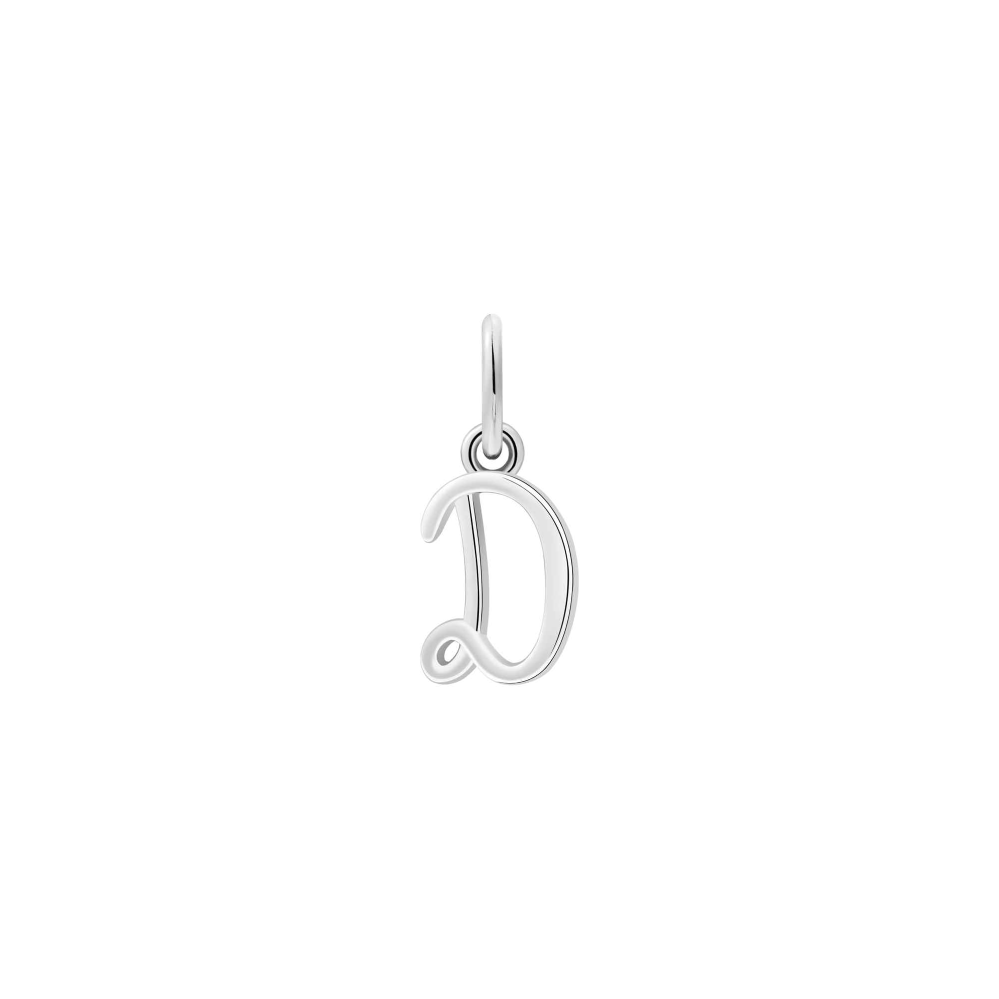 xenox-letter-italic-charm-d-925-sterlingsilber-rhodiniert image 1