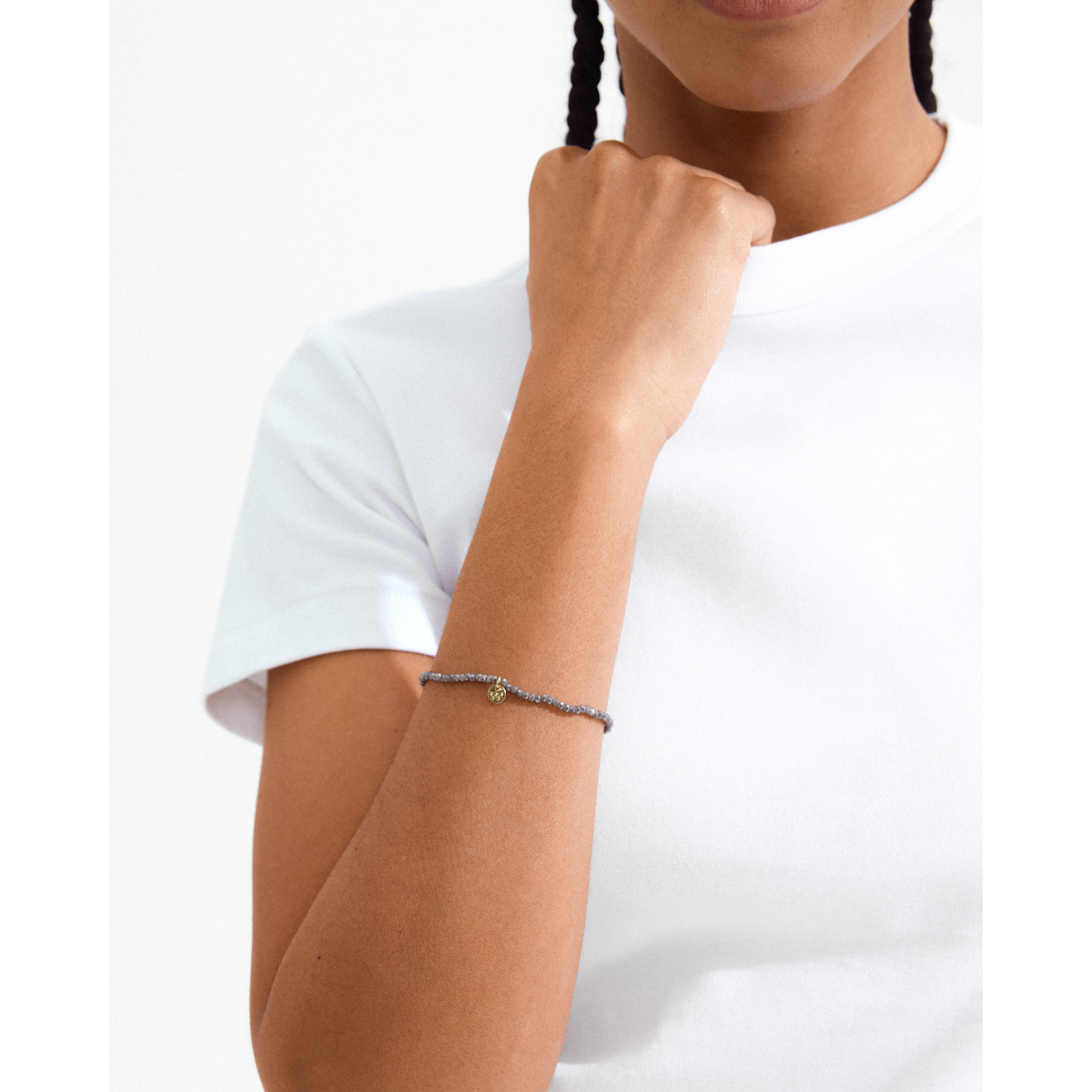 pilgrim-indie-armband-17-cm-glasperlen-grau-vergoldet image 4