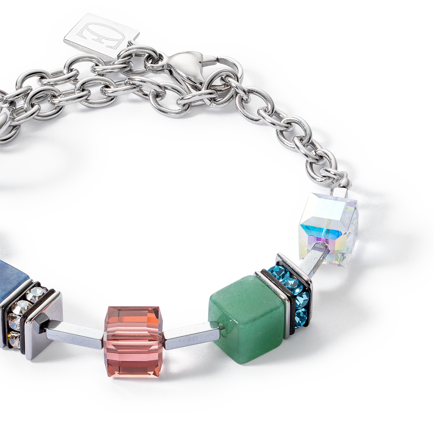 coeur-de-lion-armband-geocube-statement-precious-chunky-chain-multiwear-35-multi image 2