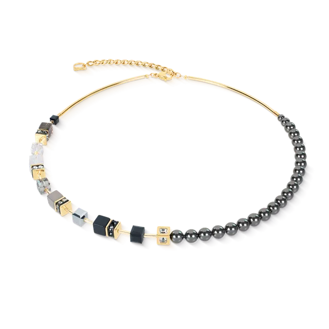 coeur-de-lion-geocube-precious-fusion-pearls-halskette-anthracite-glow-42-6-cm image 1