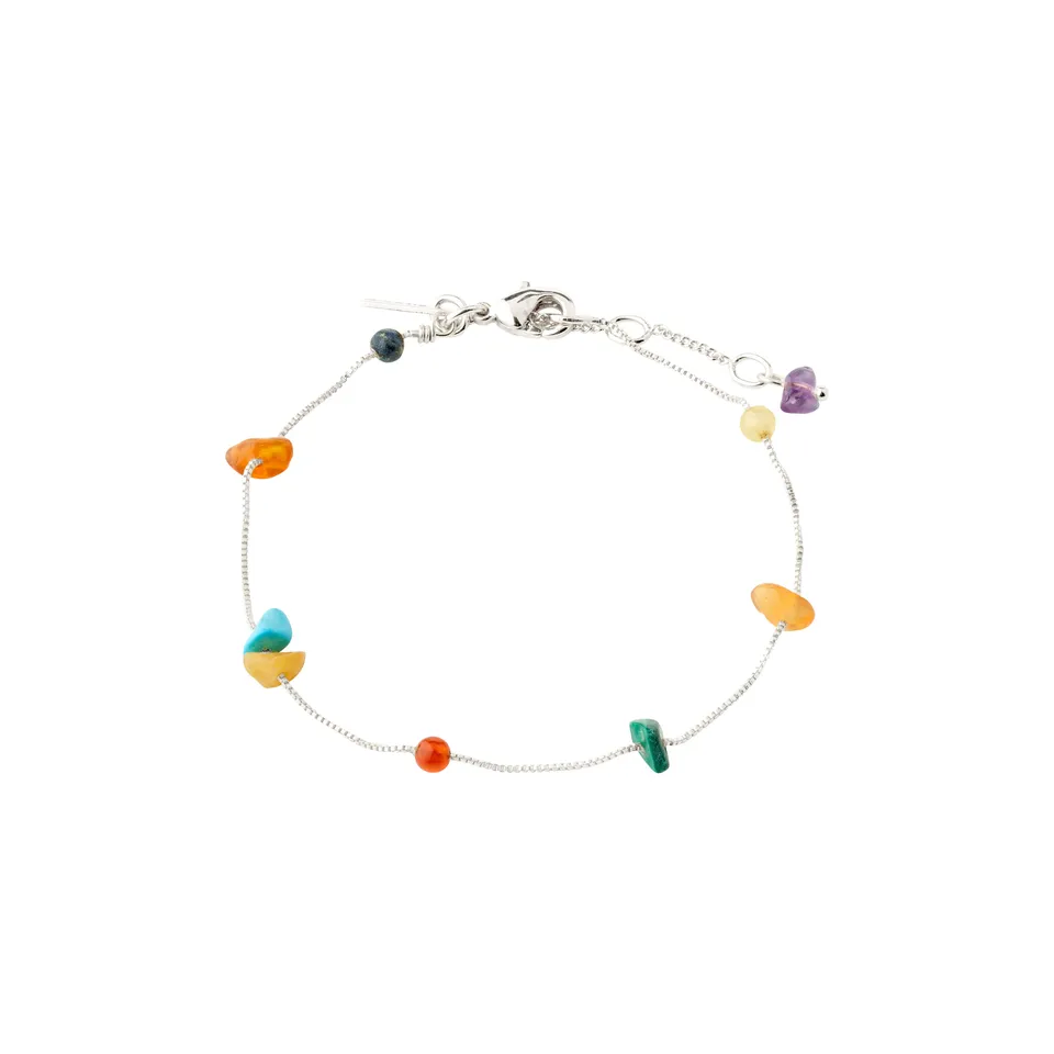 pilgrim-nari-armband-versilbert-box-chain-mit-halbedelsteinen image 1