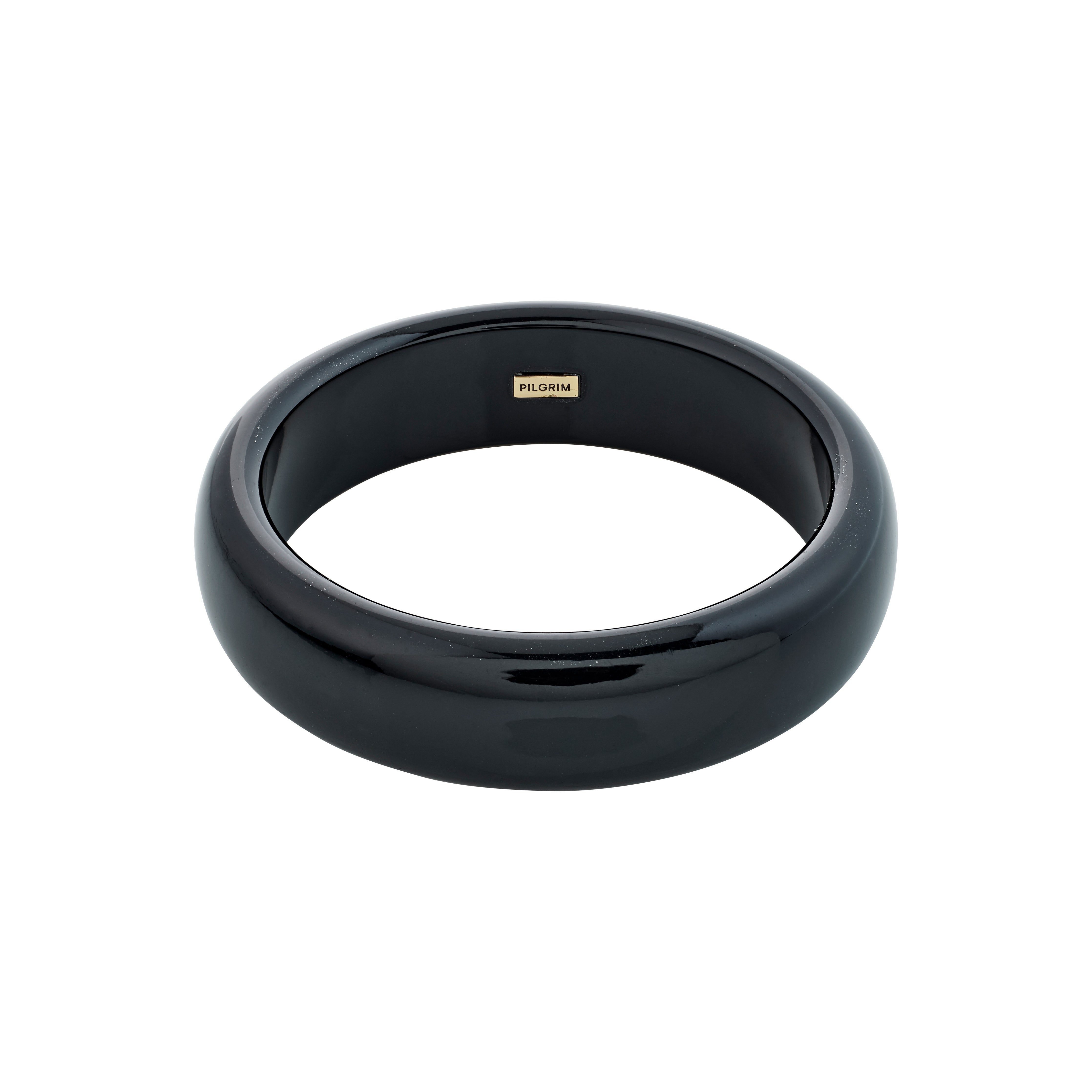 pilgrim-aase-armreif-schwarz-recycled-acryl-bangle image 1