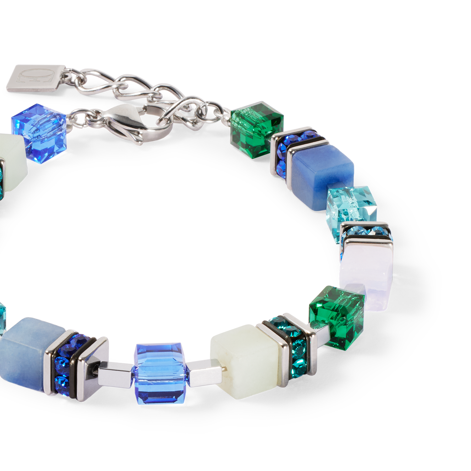 coeur-de-lion-geocube-precious-statement-armband-silber-ocean image 2