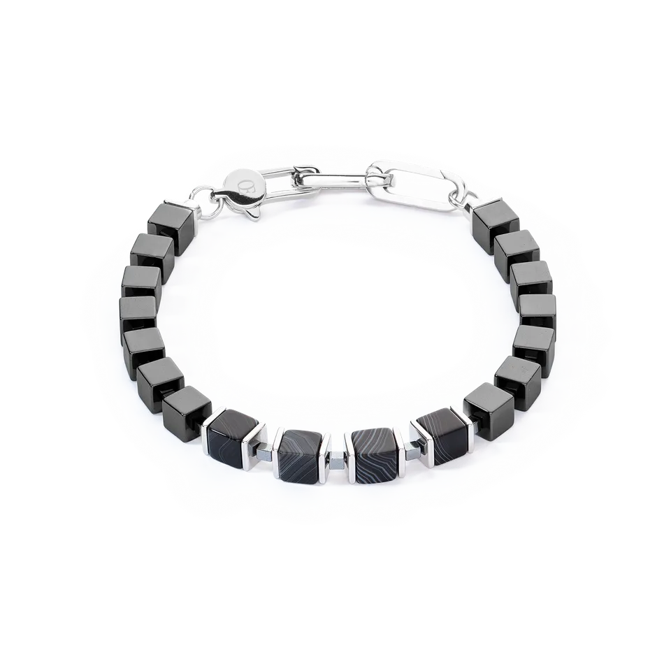 coeur-de-lion-geocube-unisex-armband-precious-cubes-schwarz-19-22-cm image 1