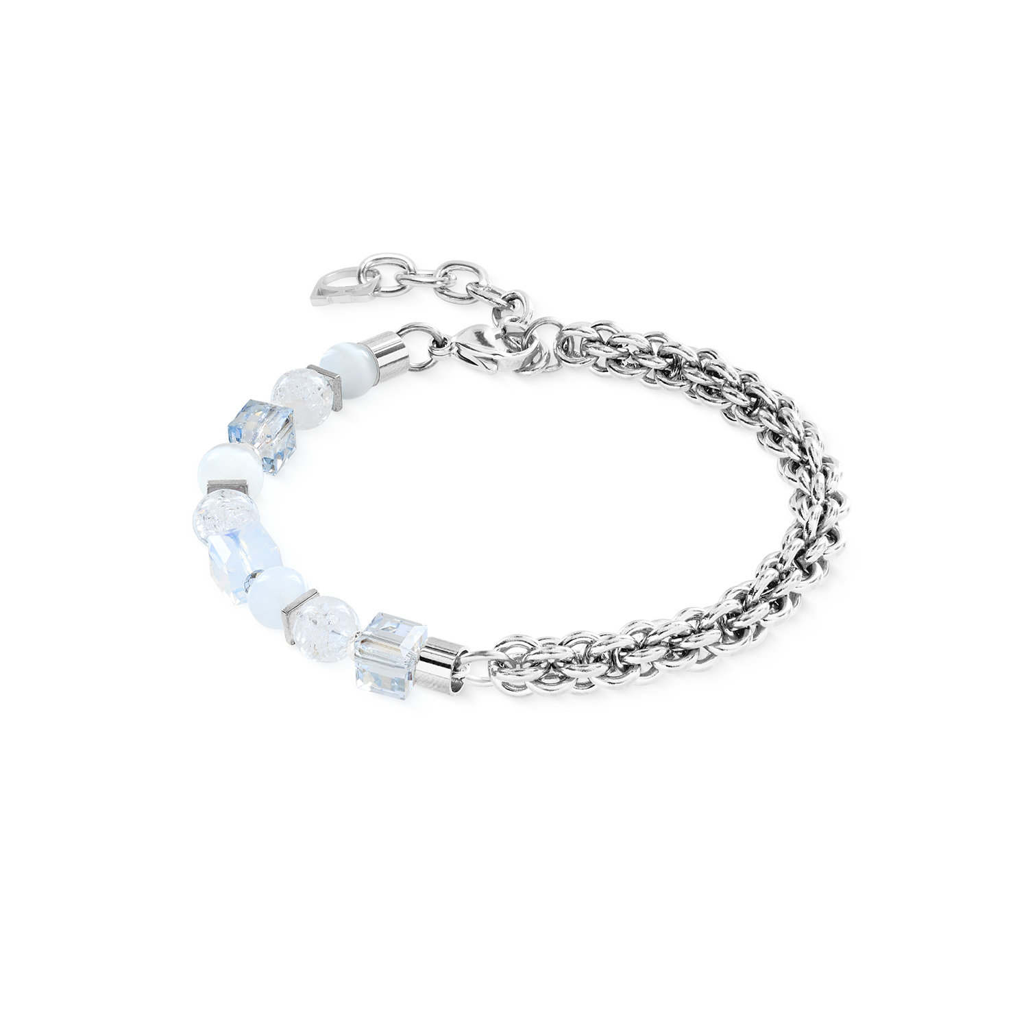 coeur-de-lion-armband-cube-nexus-silber-wei image 1