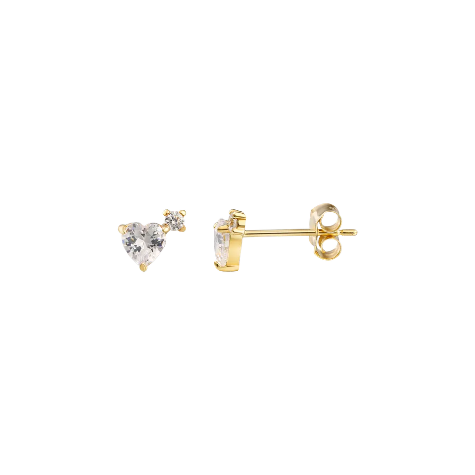 xenox-fine-ohrringe-585-gelbgold-mit-wei-en-zirkonia-2 image 1