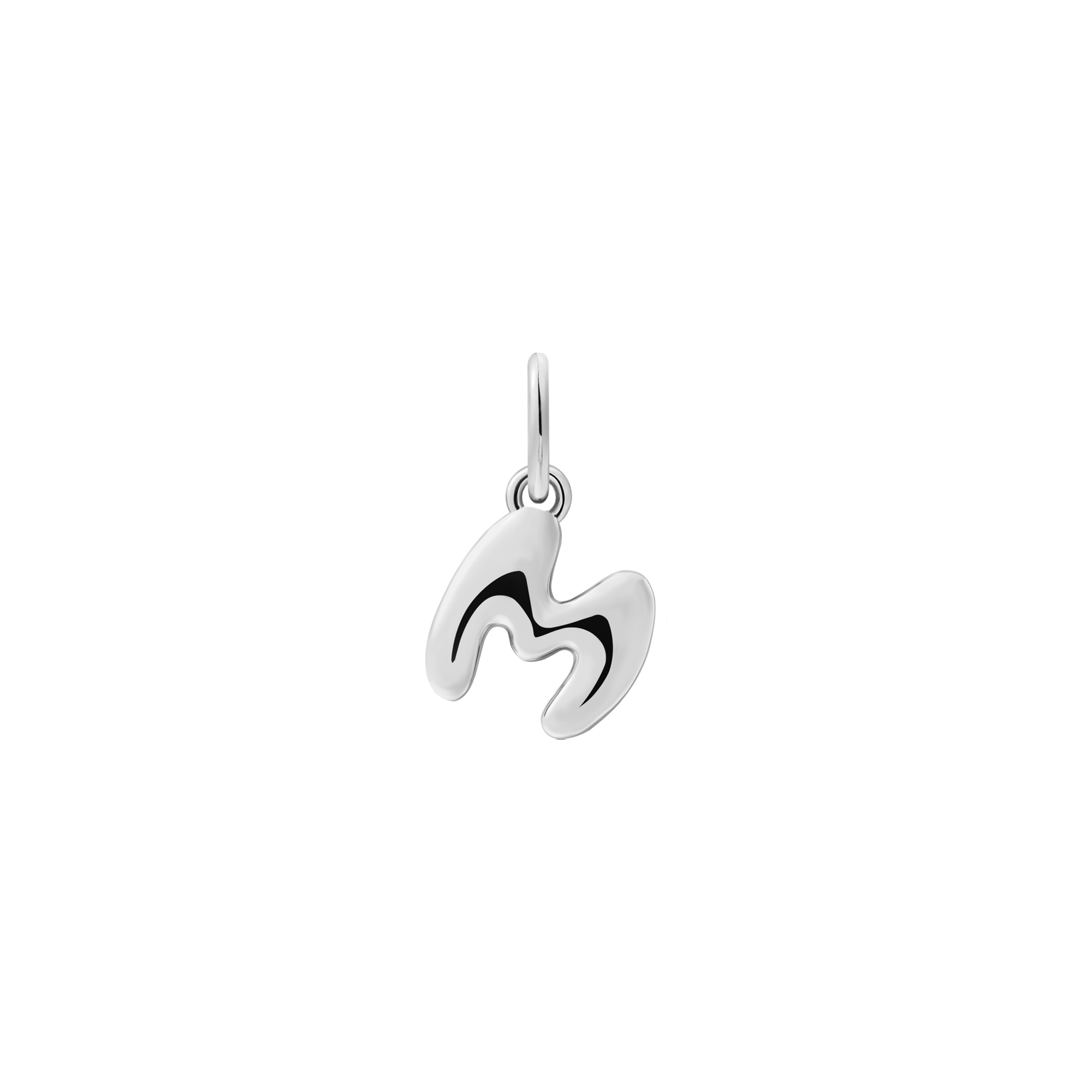xenox-m-letter-bold-charm-925-sterlingsilber-18k-vergoldet-buchstabe-m image 2