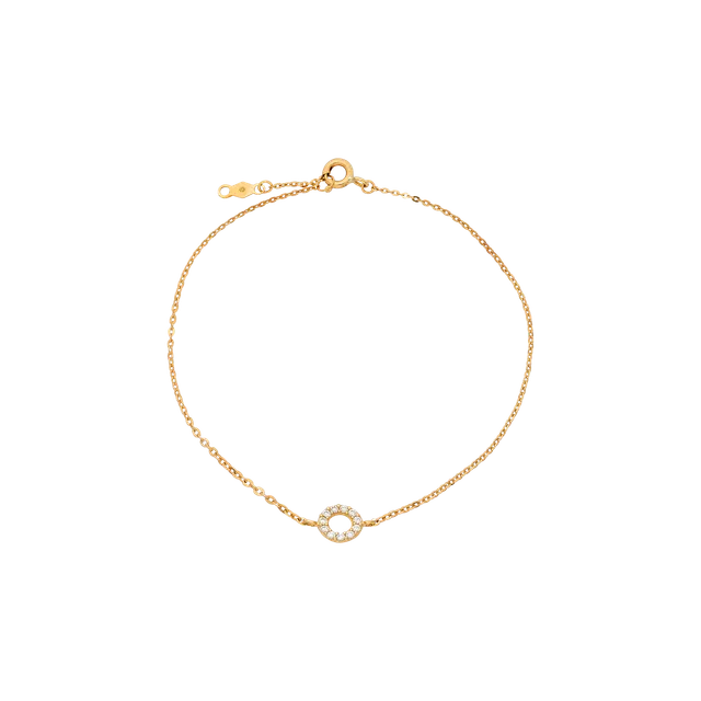 xenox-fine-circle-armband-585-gelbgold-mit-zirkonia image 1