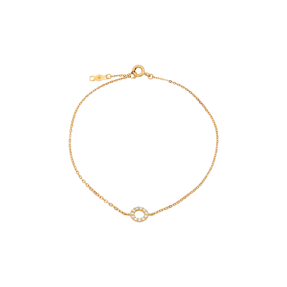 xenox-fine-circle-armband-585-gelbgold-mit-zirkonia image 1