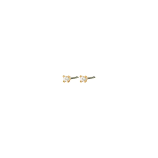 pilgrim-ravi-kristall-ohrstecker-goldplattiert image 1