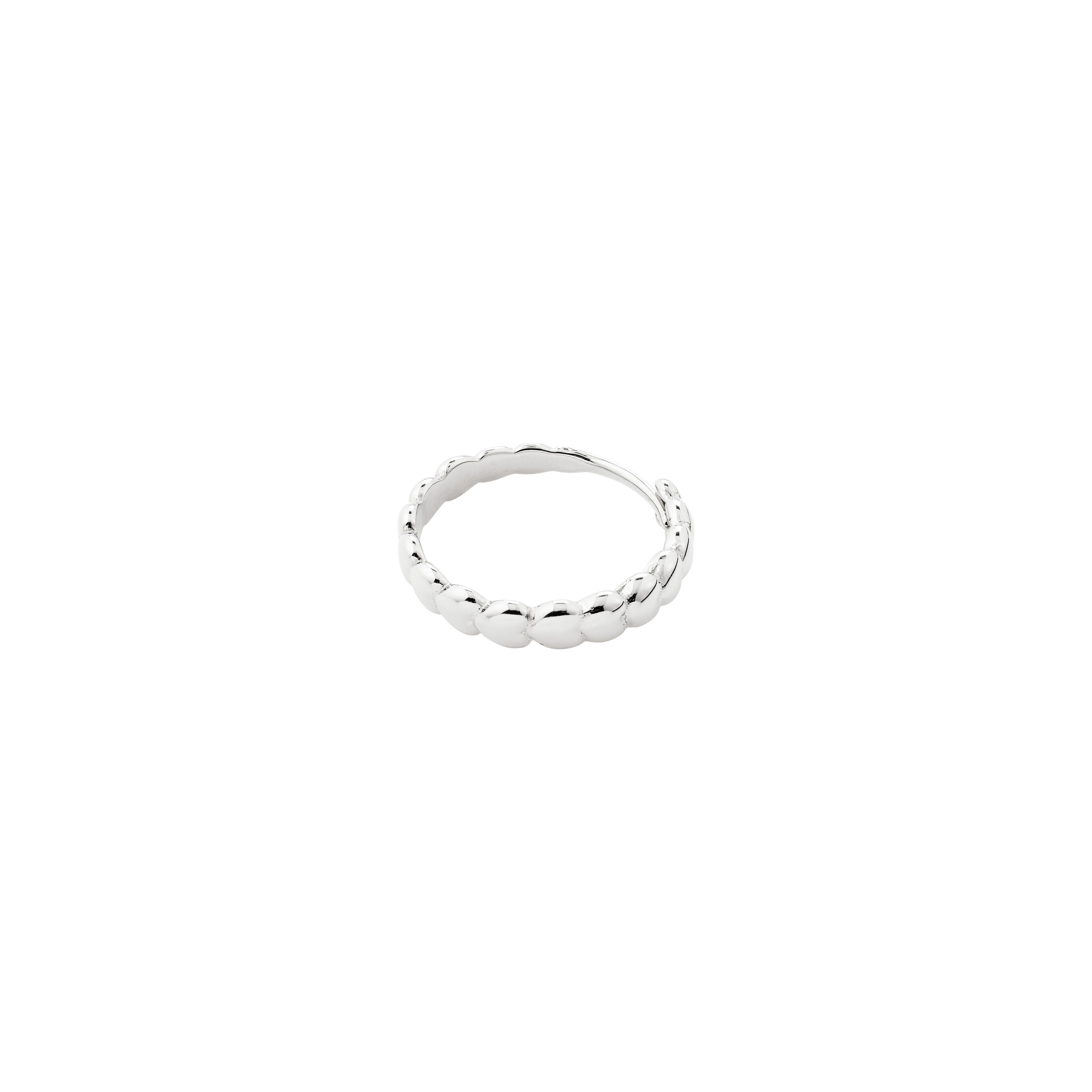 pilgrim-revan-ring-verstellbar-silberplattiert-herz-muster image 1