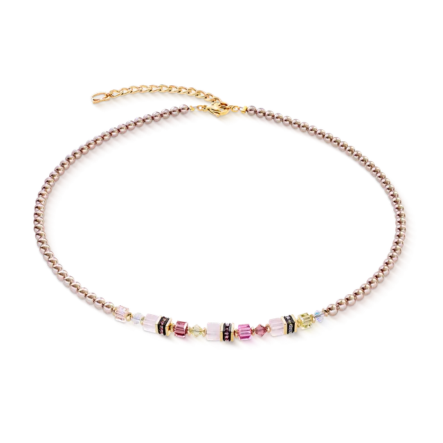 coeur-de-lion-princess-rose-glow-halskette-gold-42-cm-6-cm image 1