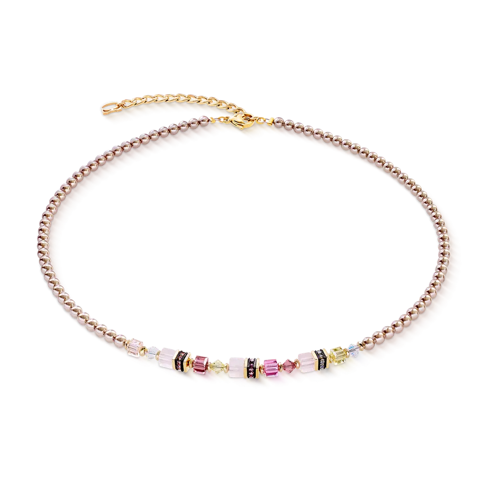 coeur-de-lion-princess-rose-glow-halskette-gold-42-cm-6-cm image 1