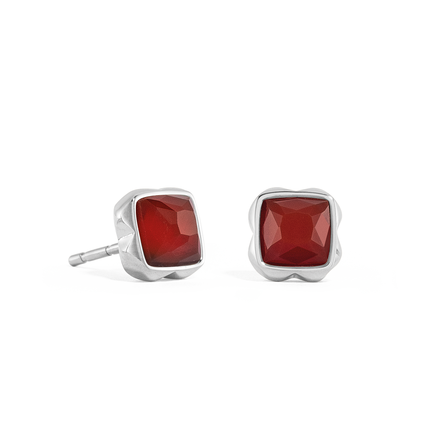 coeur-de-lion-birthstone-januar-ohrringe-roter-achat-silber image 1