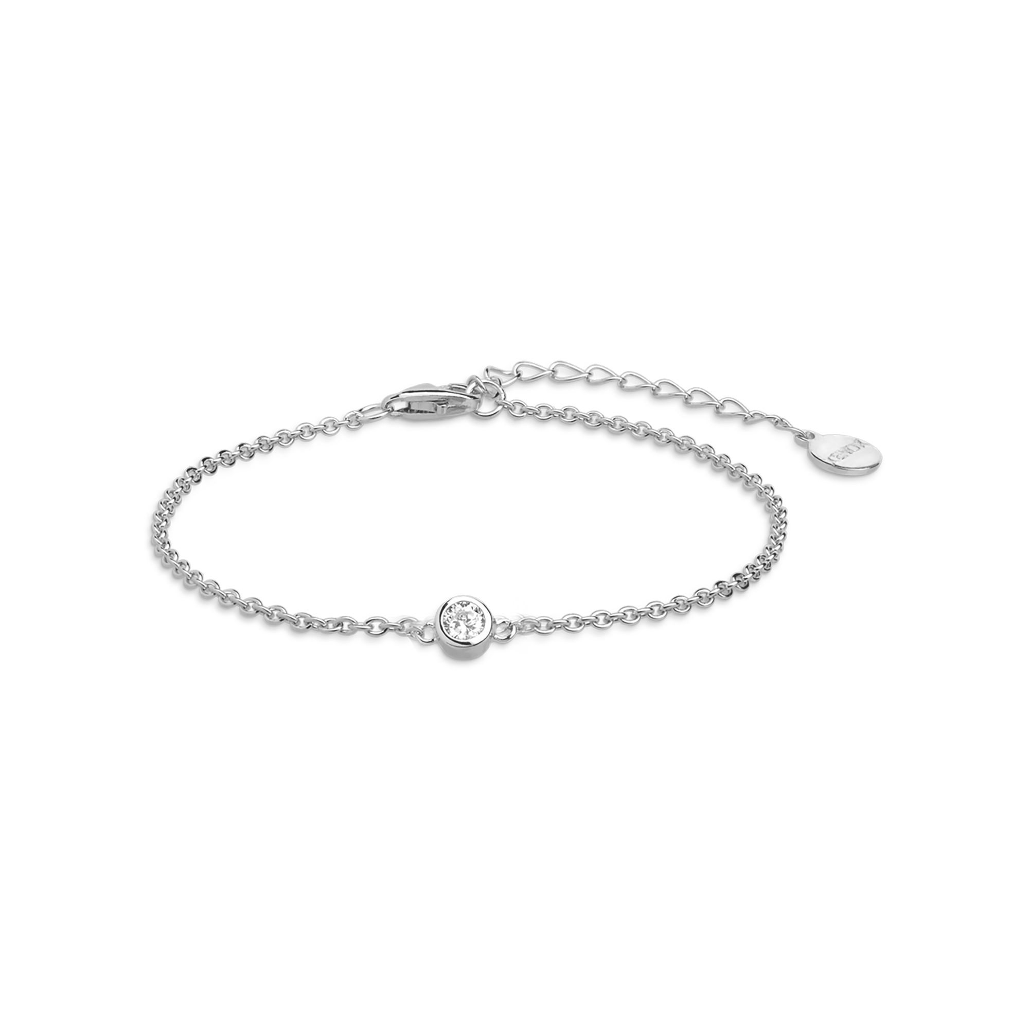 xenox-zarge-armband-925-sterling-silber-rhodiniert-mit-zirkonia image 1