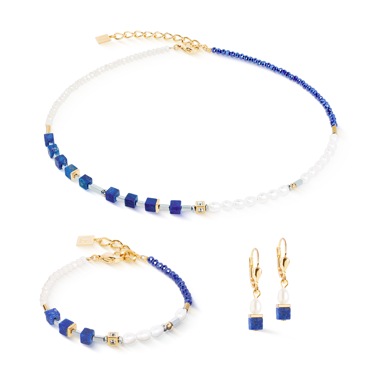 coeur-de-lion-princess-fusion-pearls-halskette-lapislazuli-gold image 3