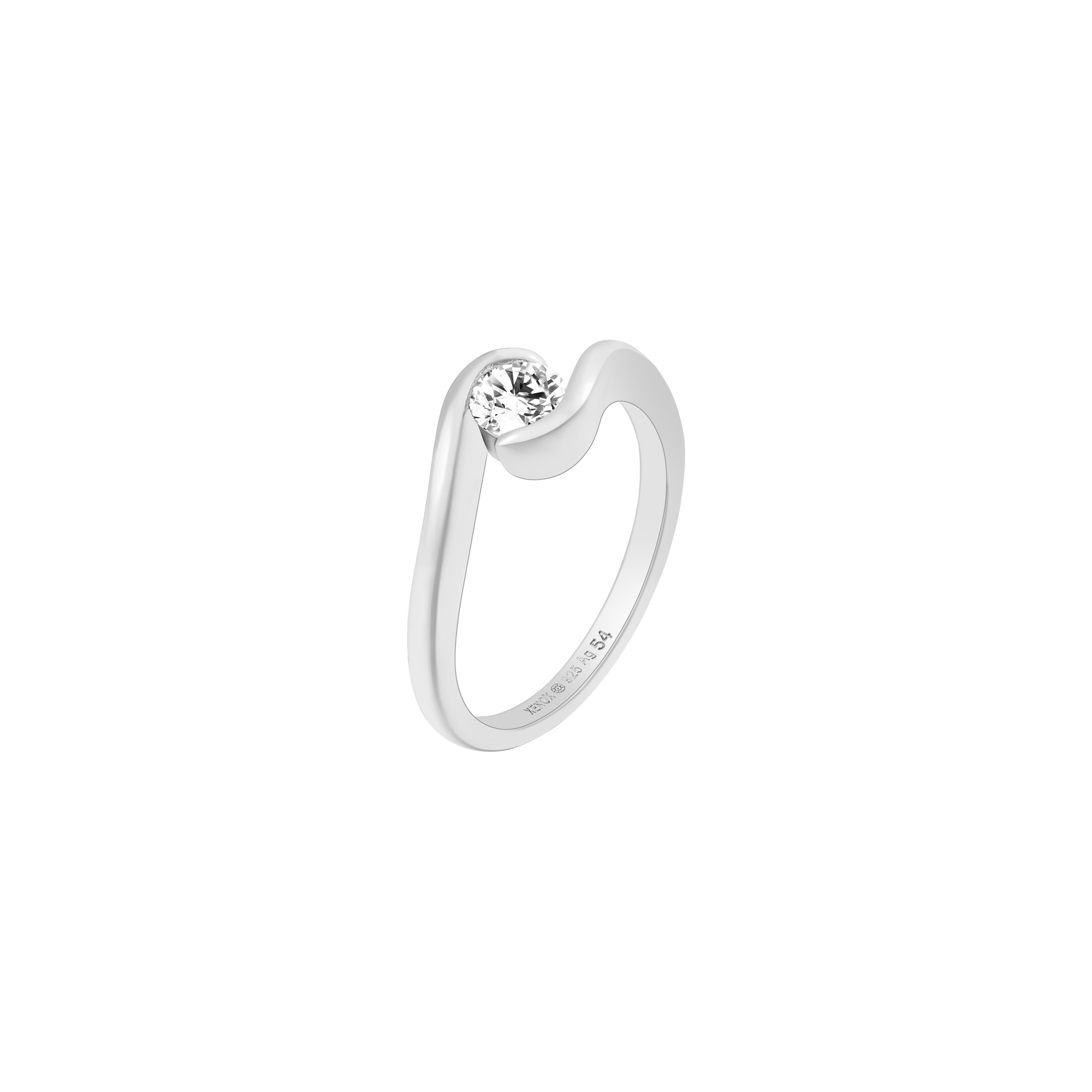 xenox-radiance-ring-925-sterlingsilber-rhodiniert-mit-zirkonia image 1