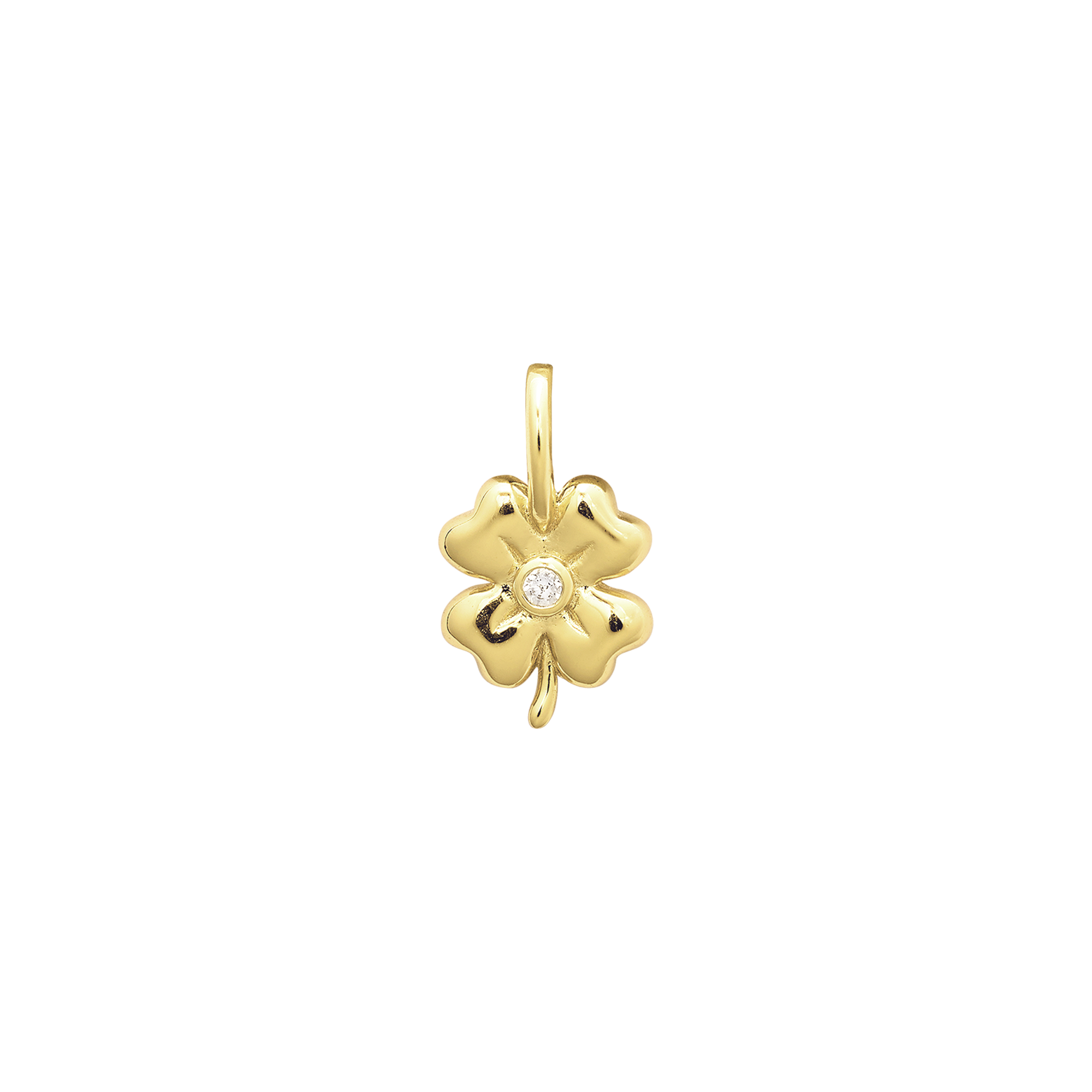 xenox-kleeblatt-charm-925-sterlingsilber-14k-vergoldung image 1