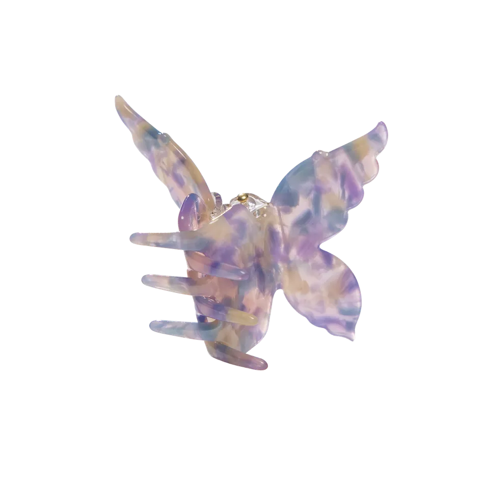 purelei-fairytale-schmetterling-haarklammer-regenbogen-acetate image 1