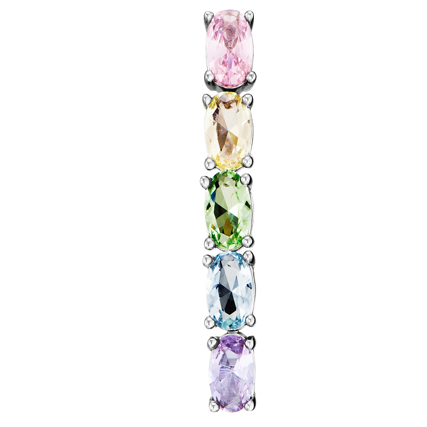 julie-julsen-crystal-line-ohrstecker-silber-rhodiniert-mit-10-bunten-zirkonia image 3