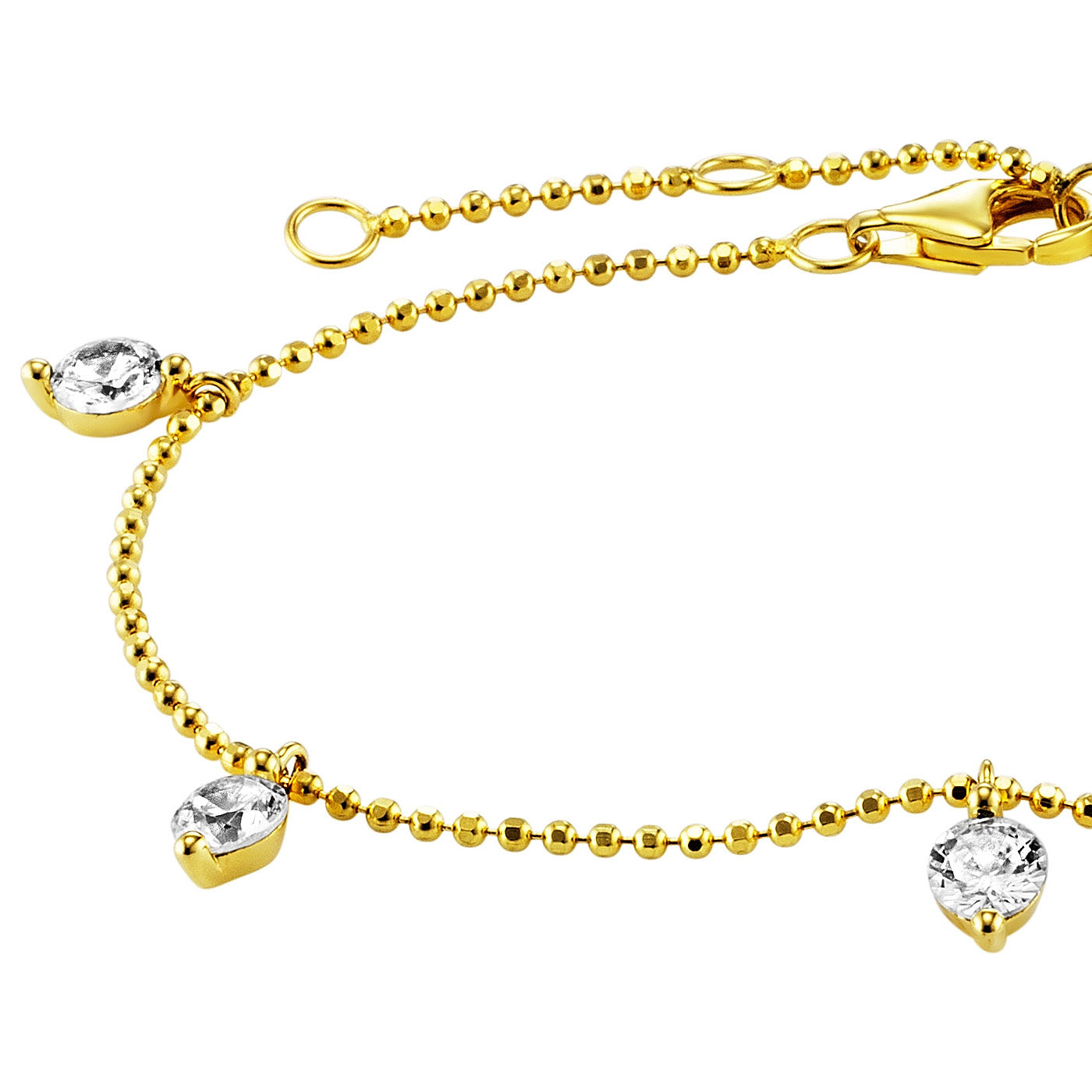 julie-julsen-hanging-crystal-armband-vergoldet-5-wei-e-zirkonia image 3