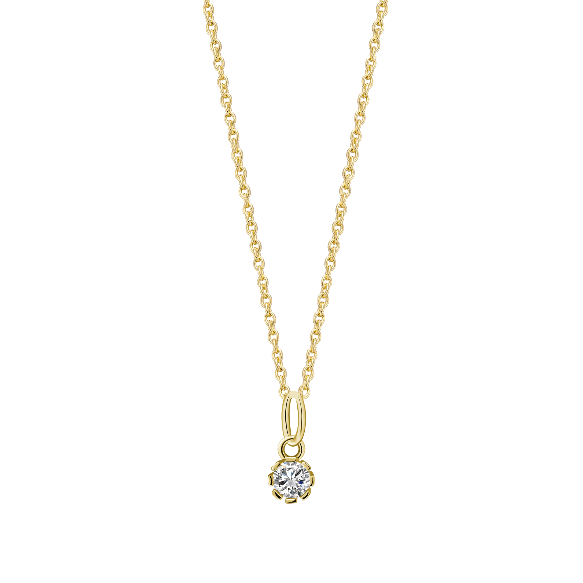 xenox-pure-essentials-halskette-925-sterlingsilber-rhodiniert-zirkonia image 2
