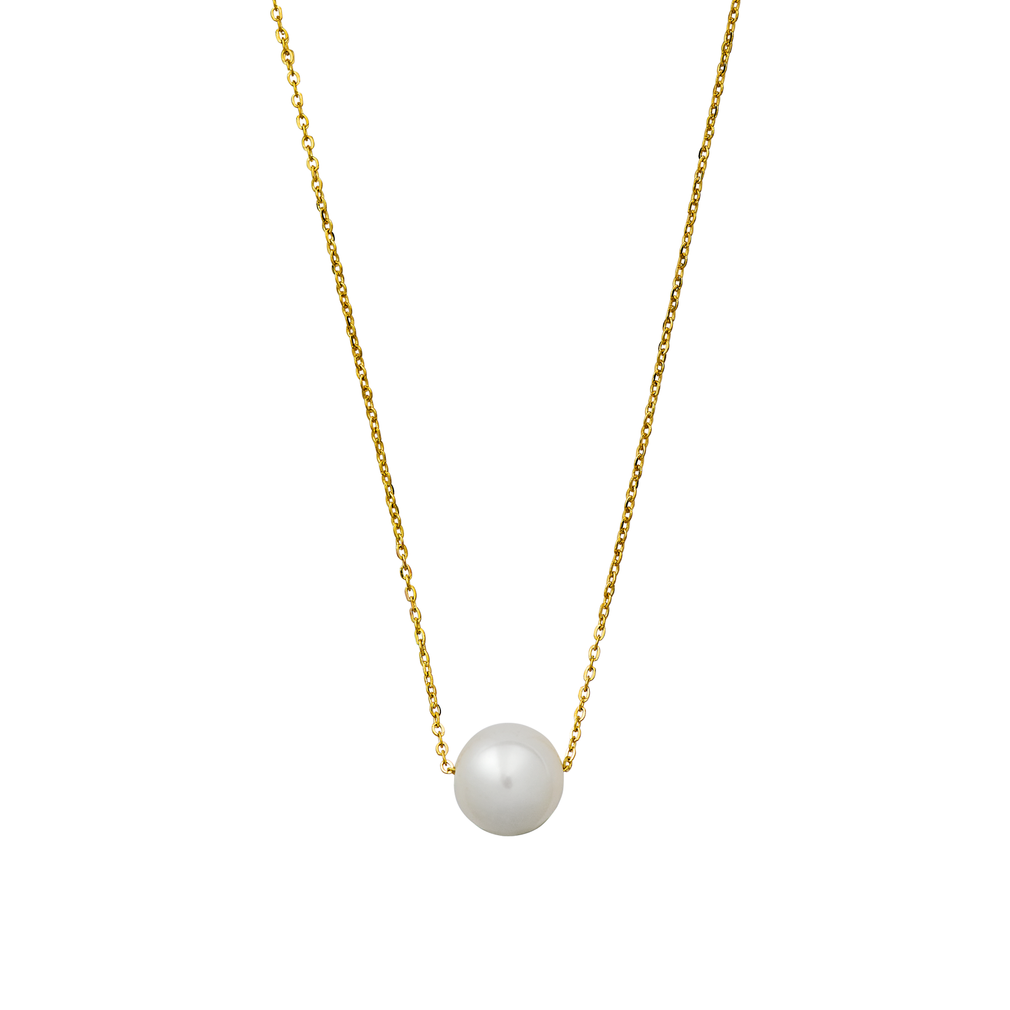 xenox-fine-perlen-halskette-585-gelbgold-mit-s-wasserperle image 1