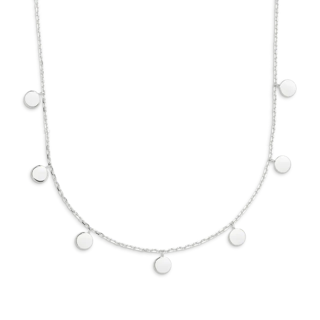 xenox-pl-ttchen-halskette-925-sterlingsilber-rhodiniert image 1