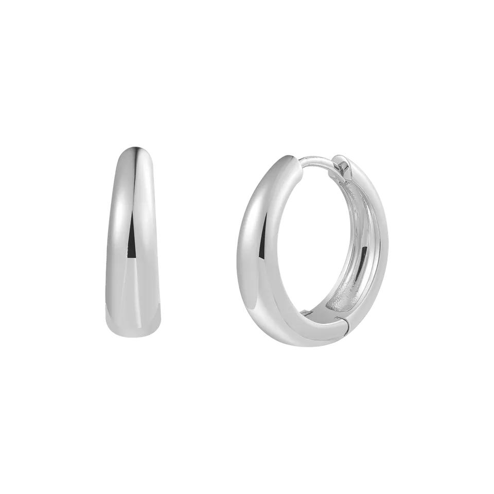 xenox-dome-large-creolen-xs10372-925-sterlingsilber-rhodiniert image 1