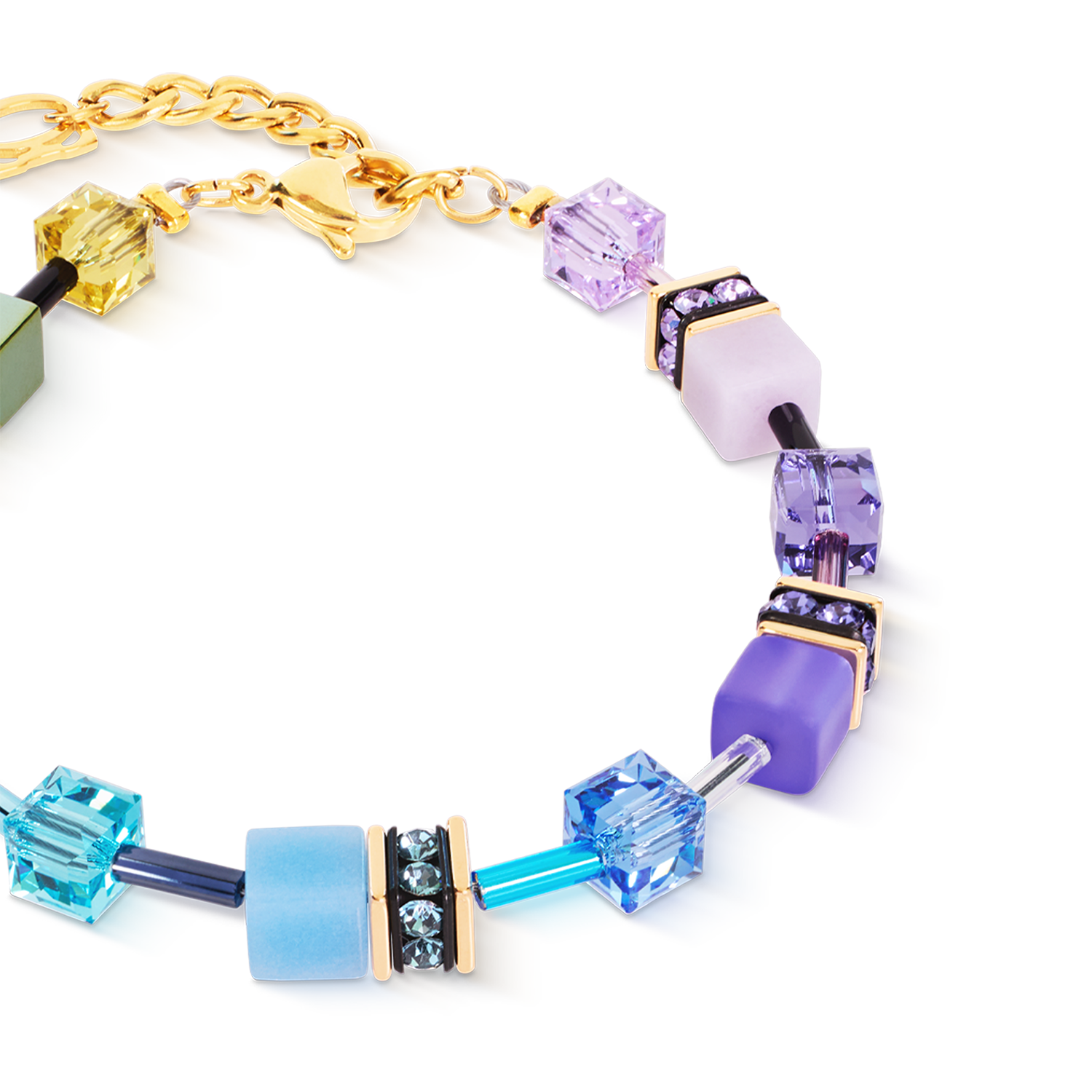 coeur-de-lion-geocube-iconic-armband-multicolor-boho-gold image 2