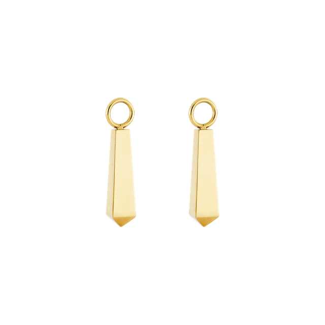 coeur-de-lion-ear-me-up-charm-obelisk-gold-edelstahl image 1