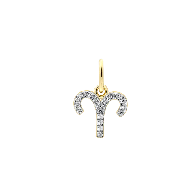 xenox-widder-charm-xs10460g-925-sterlingsilber-18k-vergoldung-zirkonia image 1