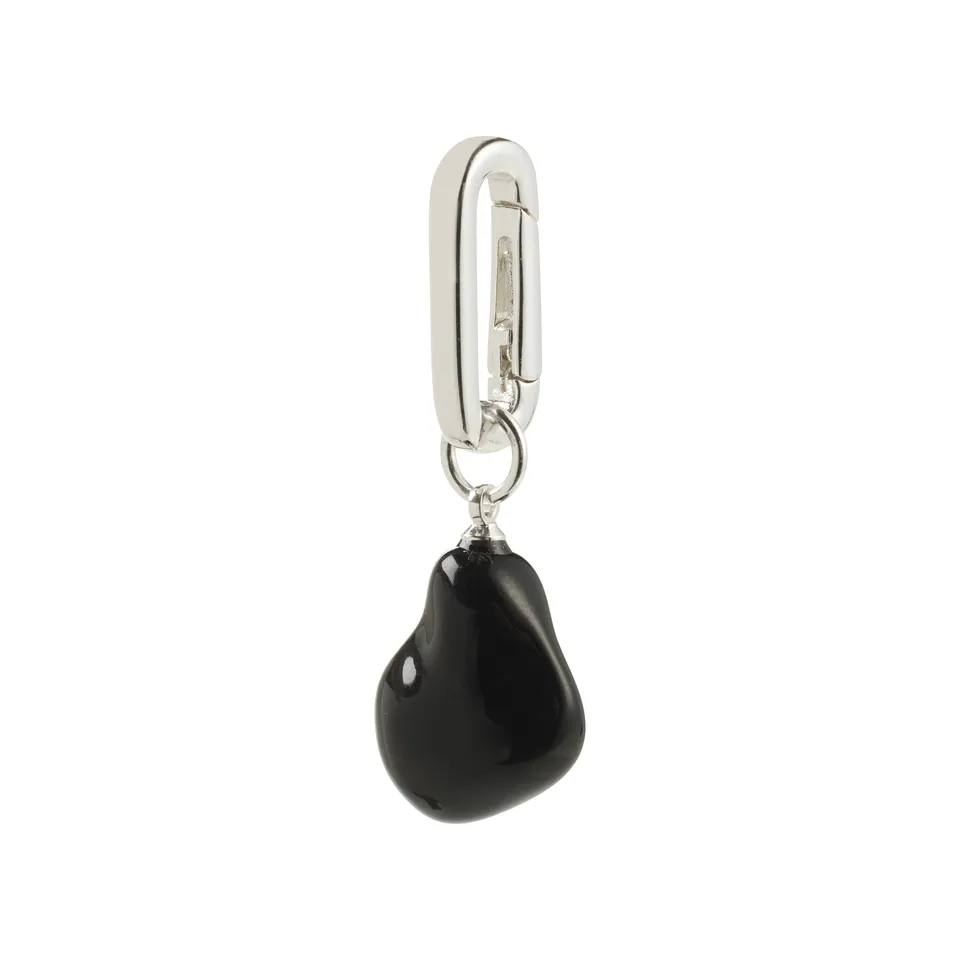 pilgrim-charm-anh-nger-schwarz-versilbert image 1