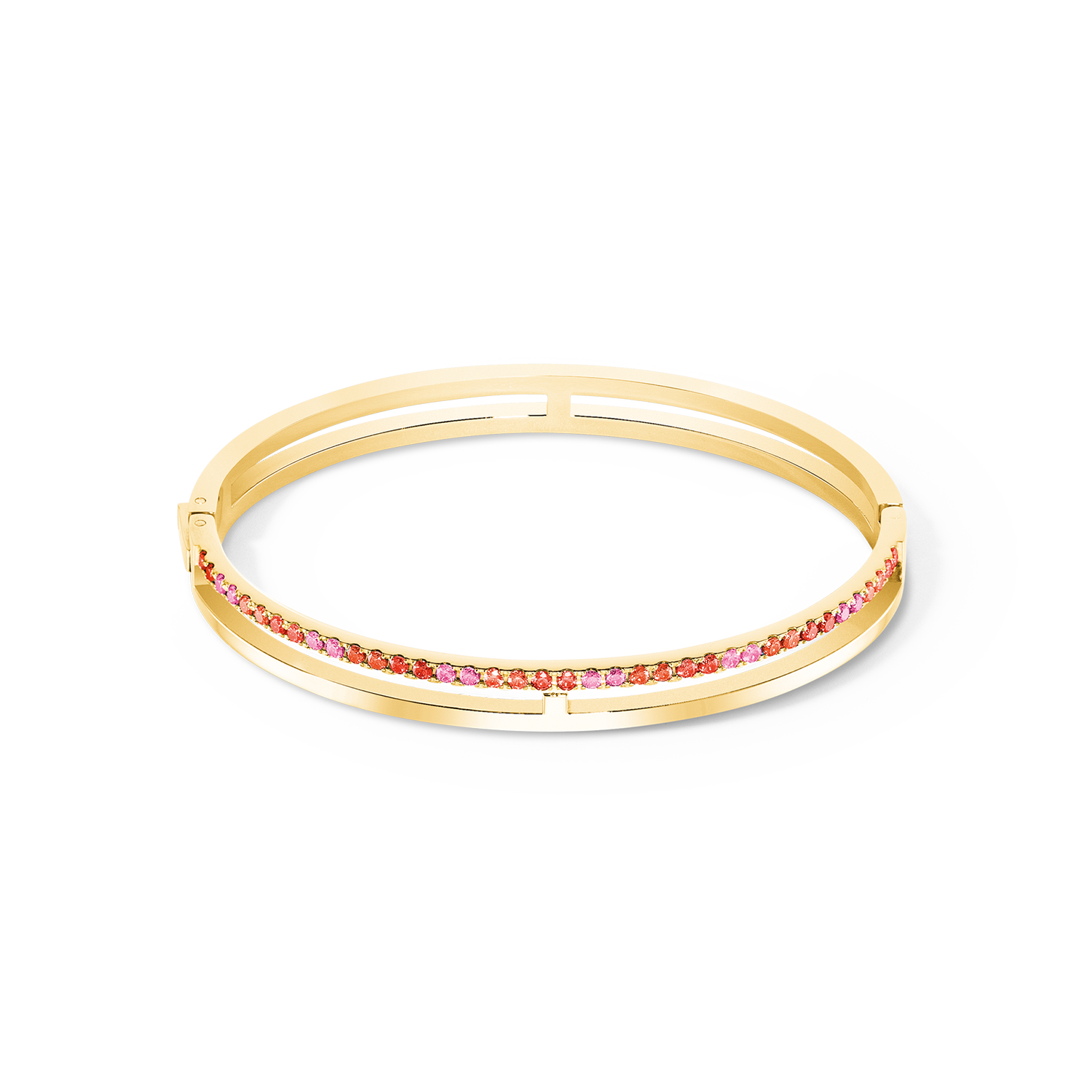 coeur-de-lion-eternal-unity-armreif-gold-rot image 1
