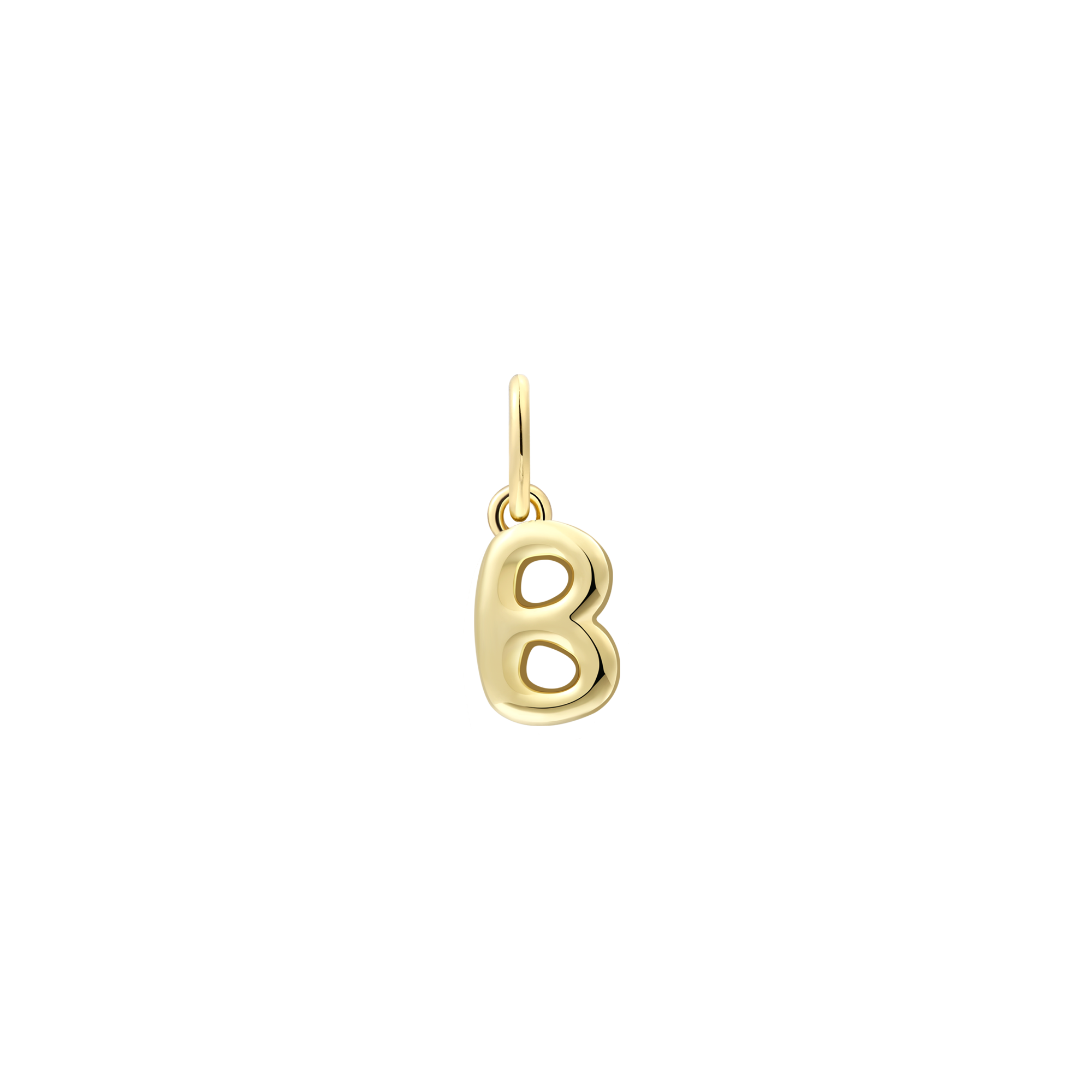xenox-b-letter-bold-charm-925-sterlingsilber-18k-vergoldung image 1