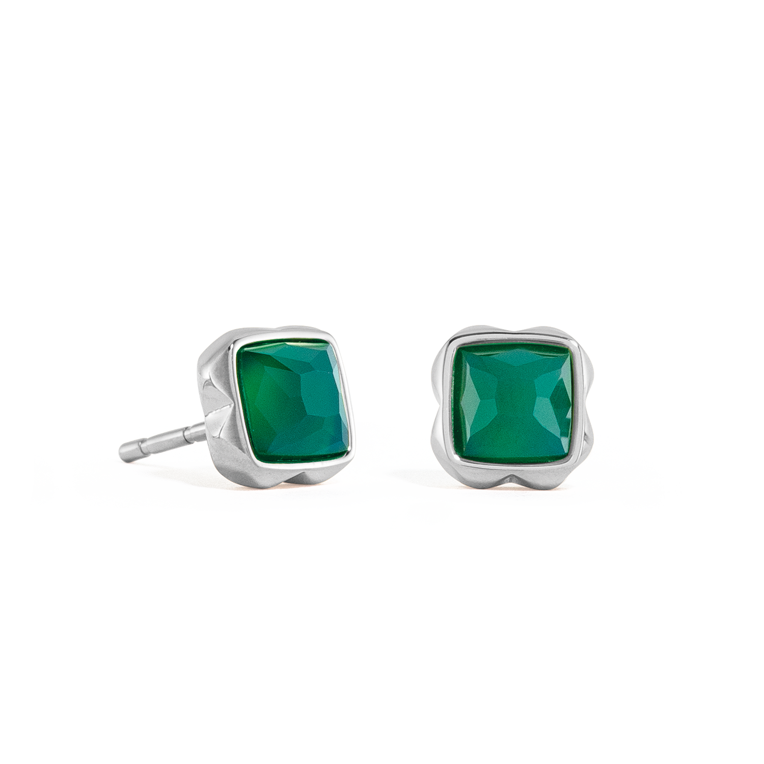 coeur-de-lion-birthstone-mai-ohrringe-gr-ner-achat-silber image 1